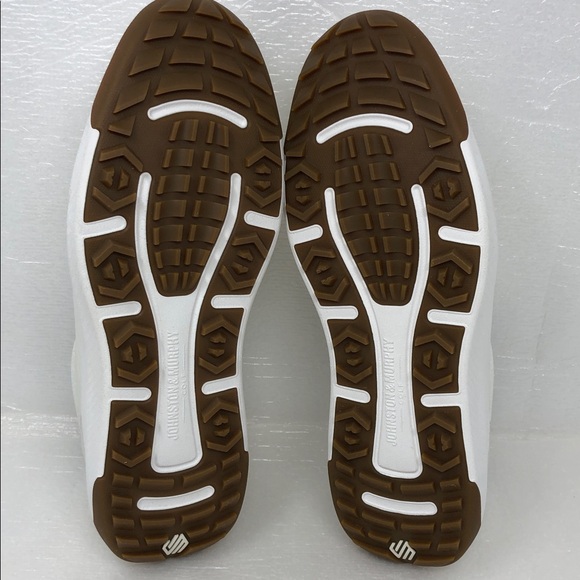 NEW Johnston & Murphy Golf Shoes Amherst GL1 Sport Hybrid White Coated Knit 10M - Picture 9 of 17